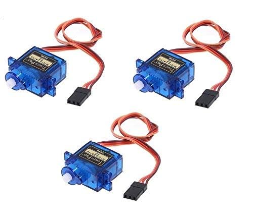 180 Degree Rotation Continuous SG 90 Micro/Mini Servo Motor for RC Planes, Cars and Robots