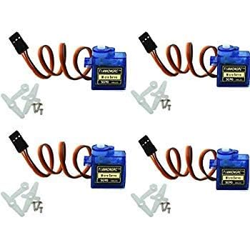 180 Degree Rotation Continuous SG 90 Micro/Mini Servo Motor for RC Planes, Cars and Robots